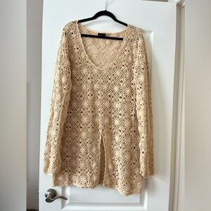 2X Crochet Coverup Sun Dress